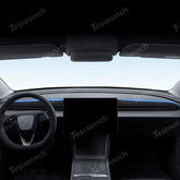Alcantara Dashboard Fabric Decorative Sticker Cover For 2024 Model 3 Highland